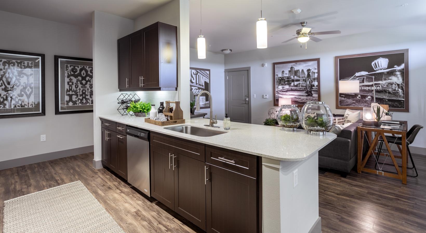 Spacious kitchens with thoughtful details a kitchen with open countertop
