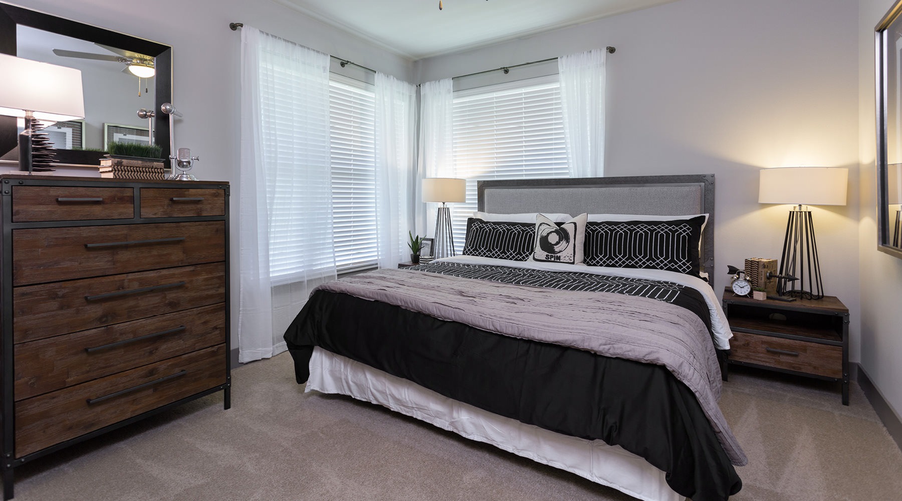 Beautiful bedrooms to fit every need large, carpeted bedroom with windows