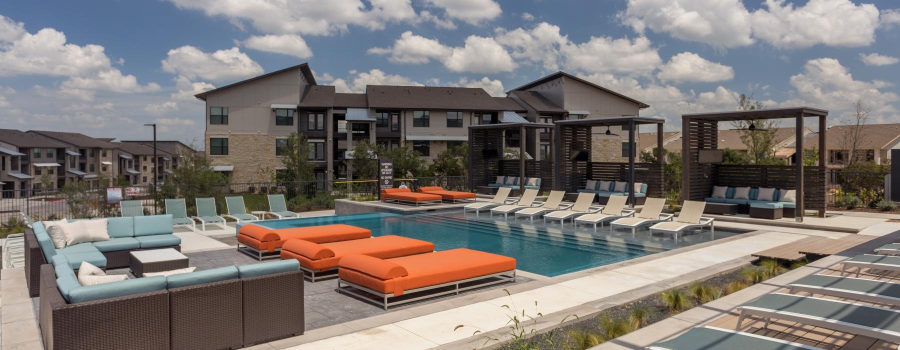 swimming pool with tanning deck
